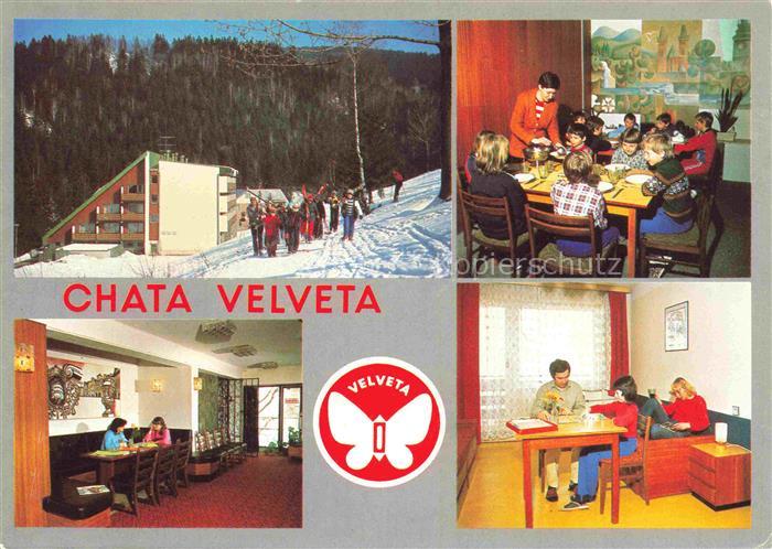 Spindlermuehle Spindleruv Mlyn CZ Chata-Velveta Krkonose Schueler Skigruppe Wint