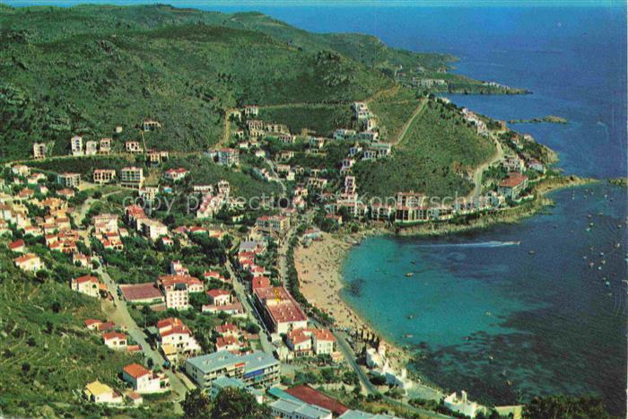 Canyelles Petites Rosas ES Bucht Strand Meer Villen Apartments Huegel Kuestenort