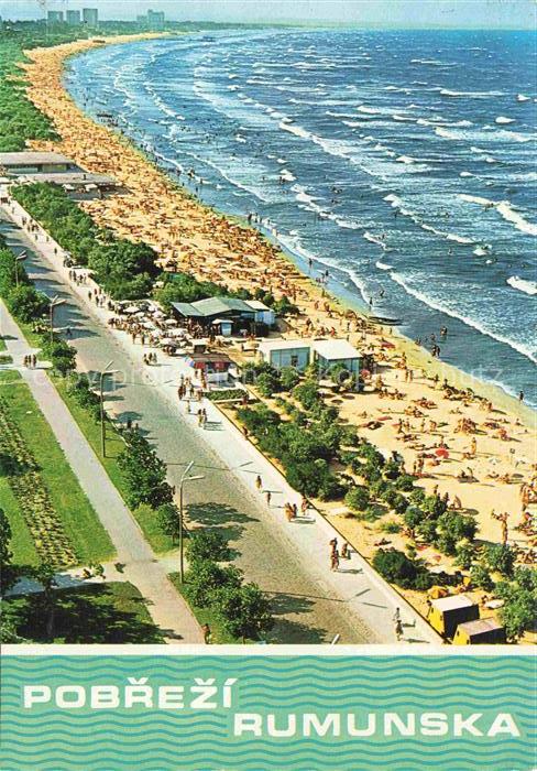 Mamaia Constanta Konstanza RO Mamaia-Plaja Strand Badegaeste Schwarzes-Meer Stra