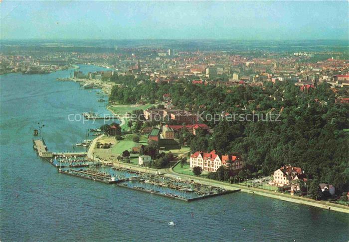 KIEL  CITY Olympiahafen Kieler-Foerde Stadtpanorama Fliegeraufnahme Jachthafen S