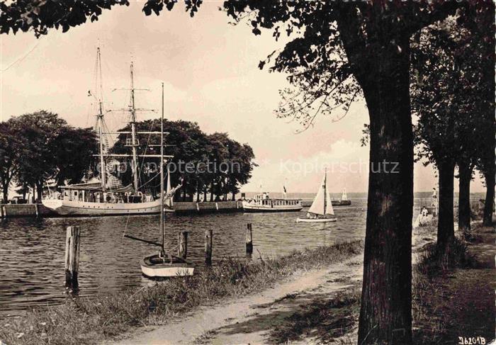 Wieck Greifswald Mecklenburg-Vorpommern Hafen Segelschiff Ausflugsdampfer Segelb