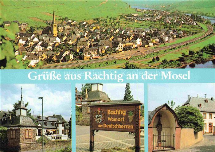 Rachtig Zeltingen-Rachtig Mosel Rheinland-Pfalz Weinort Mosel Fliegeraufnahme Ki