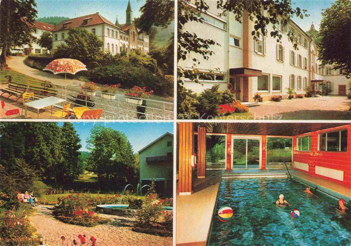 Neusatzeck Buehl Rastatt BW Josef-Baeder-Haus Hallenbad Kurhaus Terrassenanlage