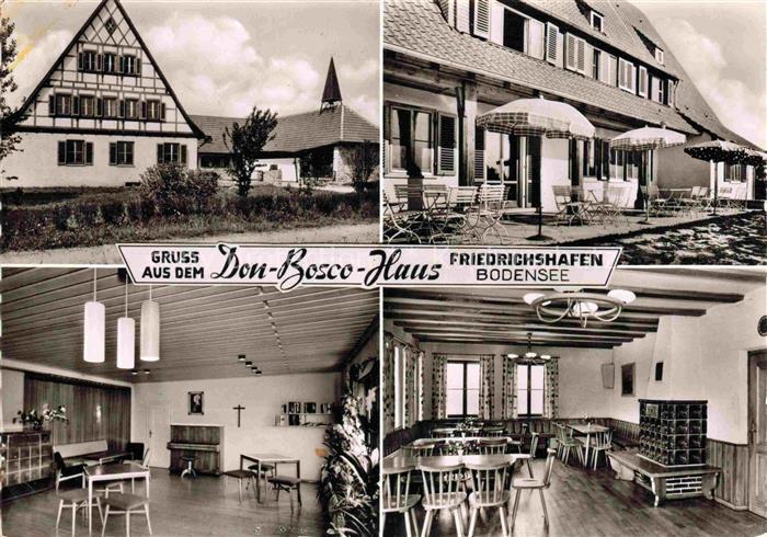 FRIEDRICHSHAFEN Bodensee BW Don-Bosco-Haus Fachwerk Terrasse Versammlungsraum Sp