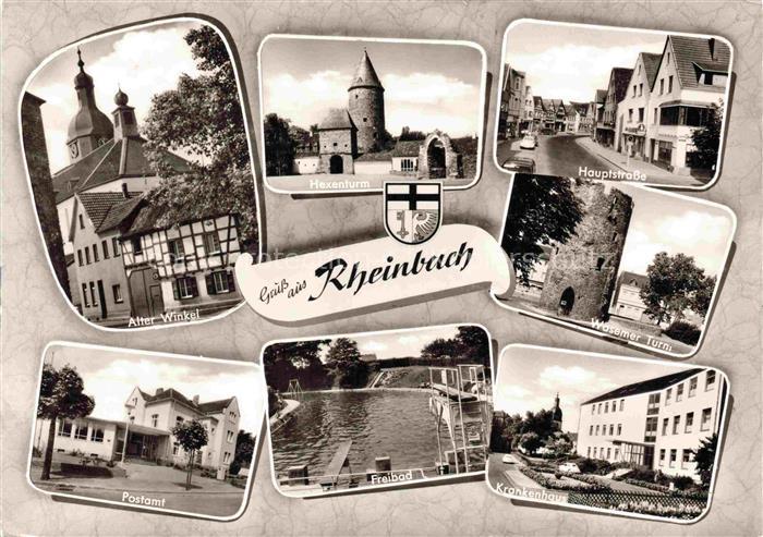 Rheinbach NRW Hexenturm Alter-Winkel Hauptstrasse Woesemer-Turm Postamt Freibad