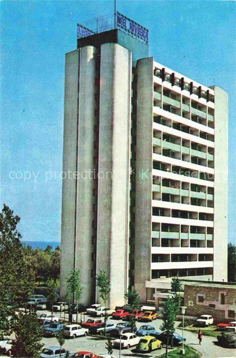 Mamaia Constanta Konstanza RO Hotel-Riviera Hochhaus Balkonhotel Parkplatz Schwa