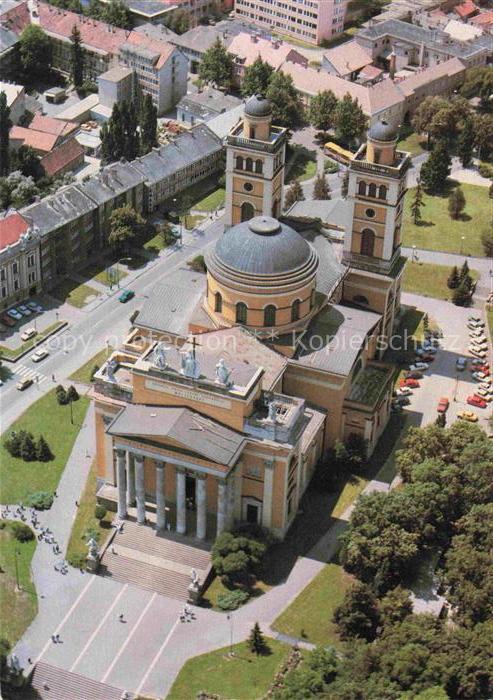 Eger  Erlau Ungarn HU Bazilika Dom Kathedrale Kuppel Fliegeraufnahme Klassizismu