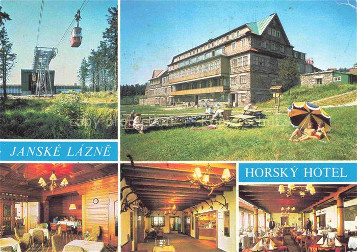 Cerna Hora Schwarzenberg Riesengebirge CZ Horsky-hotel Seilbahn Berghotel Krkono