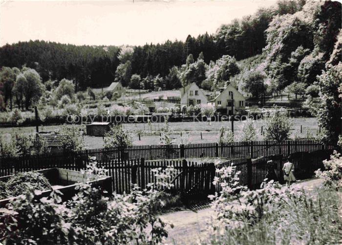 Falkenberg Mark Brandenburg Luftkurort Wohnhaeuser Garten Zaun Wald DDR-Fotokart