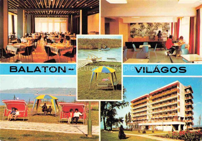 Balatonvilagos HU Balaton-Volan-Erholungsheim Balaton-See Seeufer Restaurant Hot