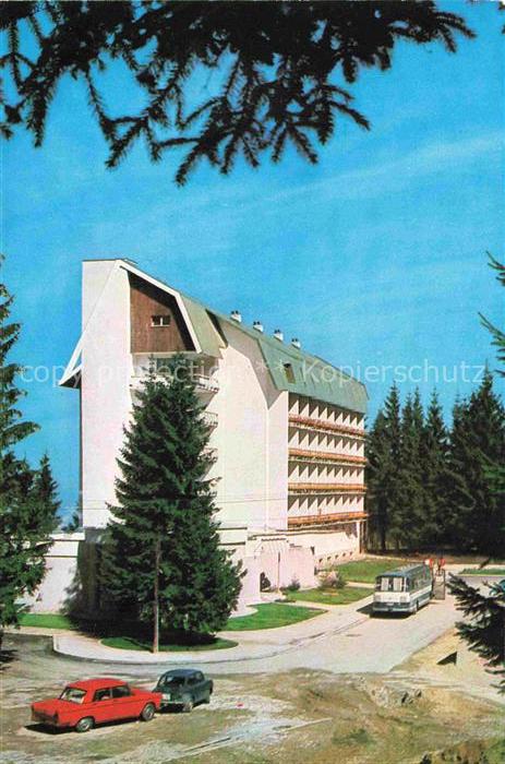 Poiana Brasov Schulerau Siebenbuergen RO Hotel-Soimul Hotelgebaeude Tannen Dacia