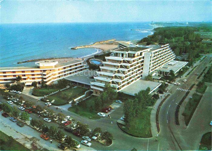 Olimp RO Vedere Hotels Schwarzmeerkueste Strand Mole Kuestenresort Autos Baeume