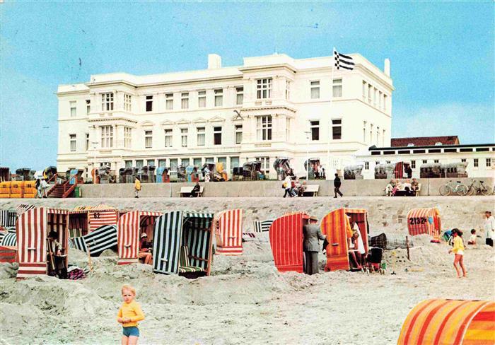 NORDERNEY Nordseebad Niedersachsen Strand Strandkoerbe Weststrand Diakonisches-W