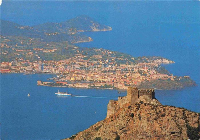 Portoferraio Elba Livorno Toscana IT Isola-d Elba Kuestenstadt Mittelmeer Burg F
