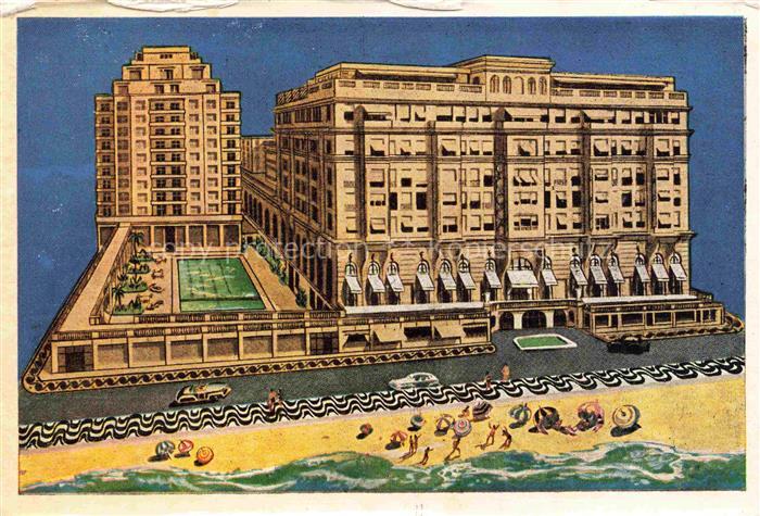 Praia de Copacabana Rio de Janeiro Brazil Copacabana-Palace-Hotel Strand Meer Ba