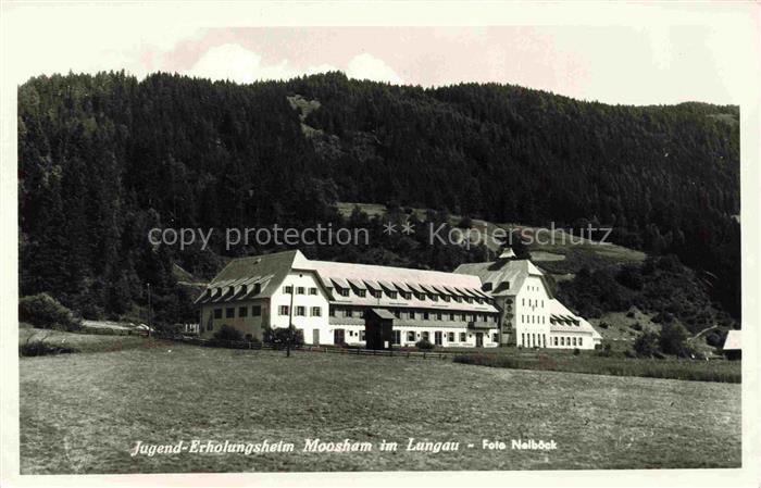 Moosham Tamsweg Lungau Salzburg AT Jugend-Erholungsheim Lungau Gebaeude Wald Wie