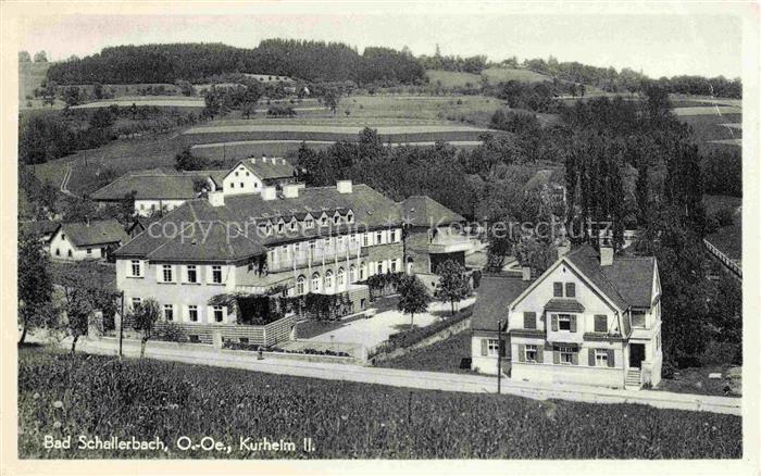 Bad Schallerbach Oberoesterreich AT Kurheim Sanatorium Gebaeude Waldlandschaft F