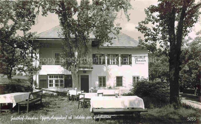 Augsdorf Velden Woerther See Kaernten AT Gasthof-Pension Gaerten Baeume Terrasse