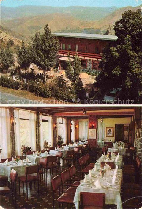 Sierra Nevada Granada Andalucia ES Hostal-El-Nogal Berglandschaft Speisesaal Res