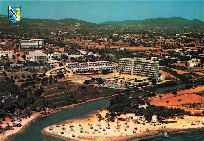 Santa Eulalia del Rio Ibiza ES Hotel-Fenicía Strand Bucht Meer Bungalows Landsch