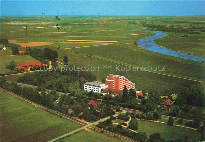 Bad Hopfenberg Petershagen NRW Bauernbad Kurhotel Weser Flachland Felder Park