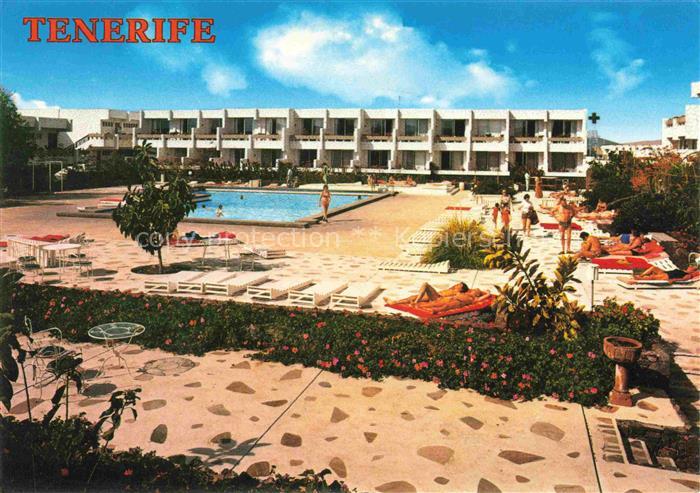 Costa del Silencio Tenerife Islas Canarias ES El-Chaparral Hotel Pool Sonnenbade