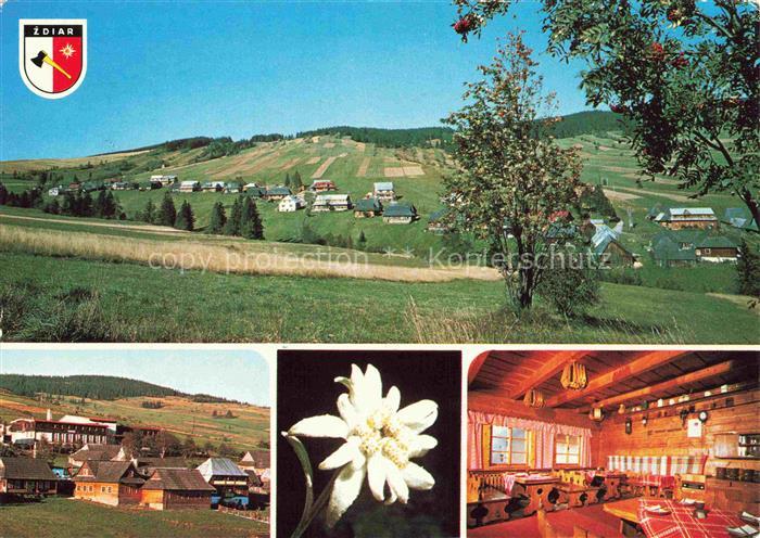 Zdiar Vysoke Tatry SK Zdiar Vysoke-Tatry Bergdorf Edelweiss Holzhaus Folkloreint