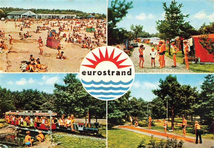 Westerhoven Bergeijk Noord-Brabant NL Eurostrand Strand Camping Minibahn Minigol
