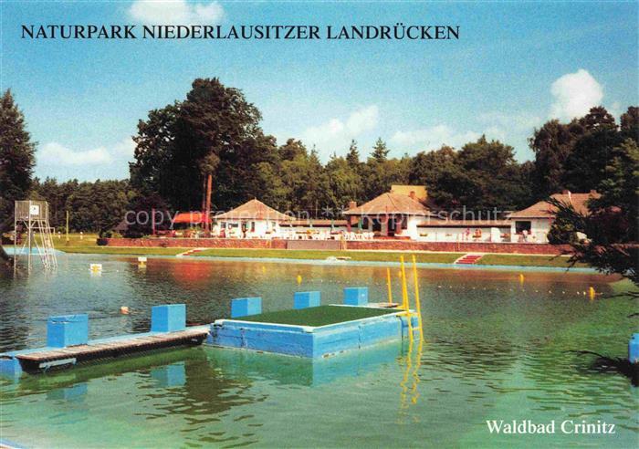 Crinitz Brandenburg Waldbad Naturbad Schwimmbecken Sprungturm Steg Naturpark-Nie
