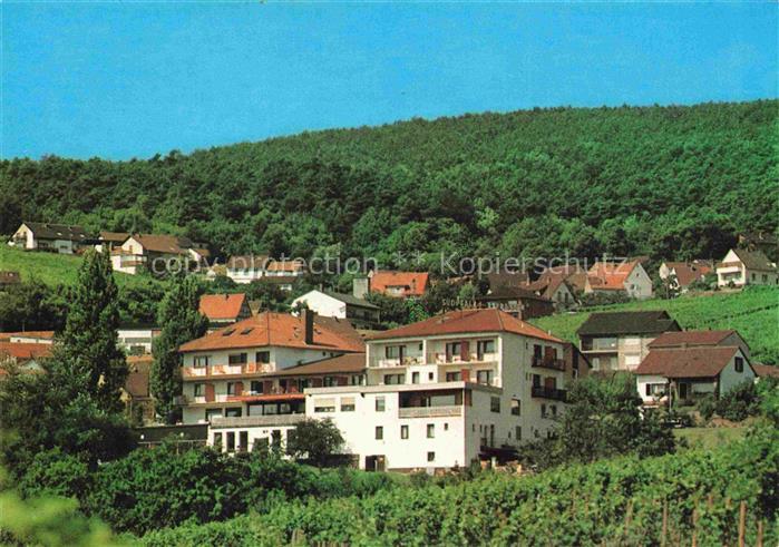 Gleiszellen-Gleishorbach Hotel-Suedpfalz-Terrassen Weinberg Wohnhaeuser Waldhang