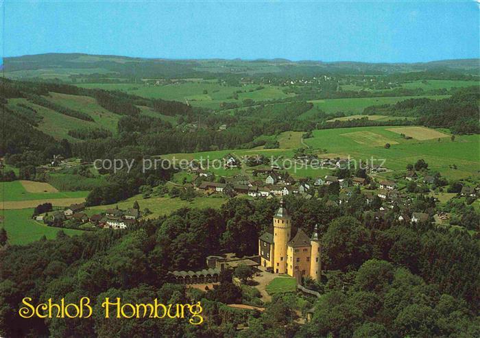 Schloss Homburg Nuembrecht Schloss-Homburg Oberbergisches-Land Luftbild Schlosst