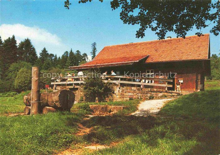 WILDBAD  Bad Schwarzwald BW Waldraststaette-Gruenhuette Schwarzwaldhaus Balkon W