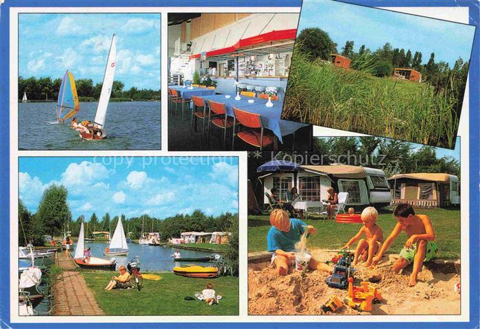 Sneek Friesland NL RCN-De-Potten Sneekermeer Offingawier Windsurfer Segelboote R