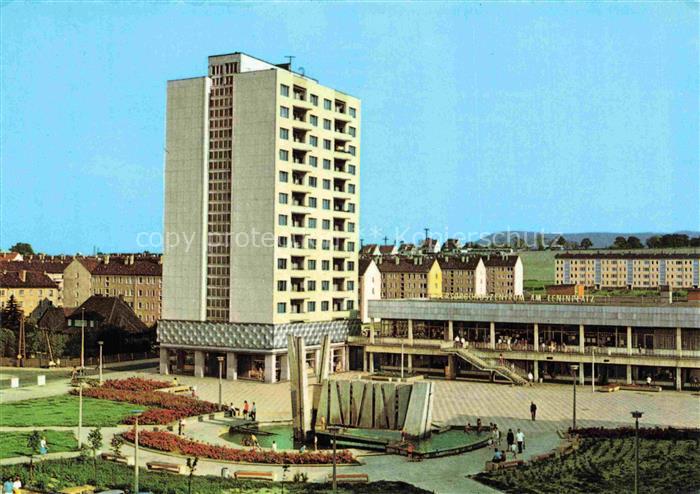 Bad Salzungen Wartburgkreis Thueringen Leninplatz Hochhaus Gesundheitszentrum DD