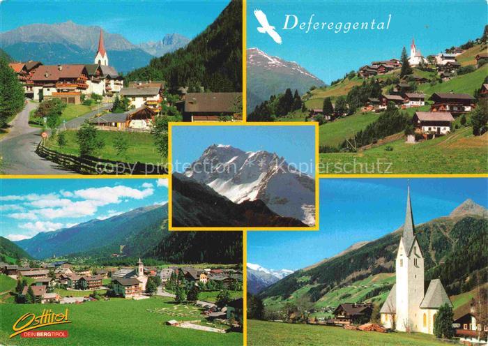 Defereggental Innsbruck Tirol AT Alpendorf Kirche Hochgall Nationalpark-Hohe-Tau
