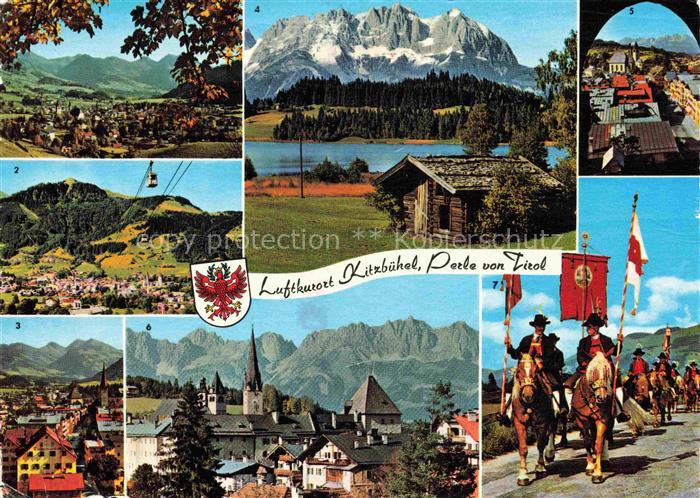 Kitzbuehel Tirol AT Hornbahn Hahnenkamm Schwarzsee Wilder-Kaiser Vorderstadt Vol