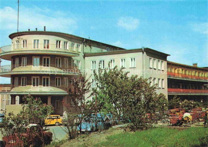 Gernrode Harz FDGB-Ferienheim Fritz-Heckert Kurhotel Terrasse DDR Harz Modernarc
