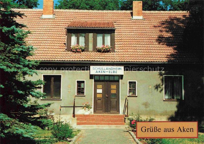 Aken Elbe Sachsen-Anhalt Schullandheim Aken-Elbe Eingangsportal Blumenkaesten Fa