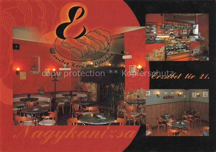 Nagykanizsa Nagy-Kanizsa HU Erzsébet-Kávé Rétesház Erzsébet-tér Café Konditorei