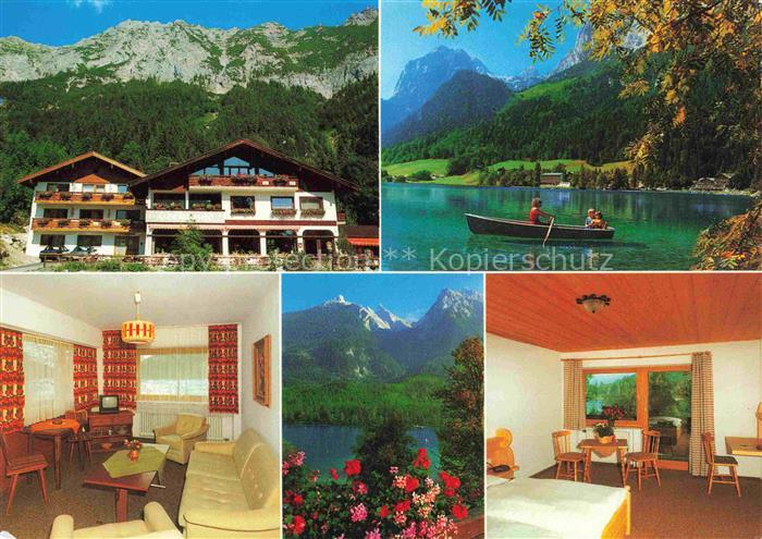 Hintersee Ramsau Berchtesgaden Oberbayern Bayern Seeklause Hintersee Bergsee Rud