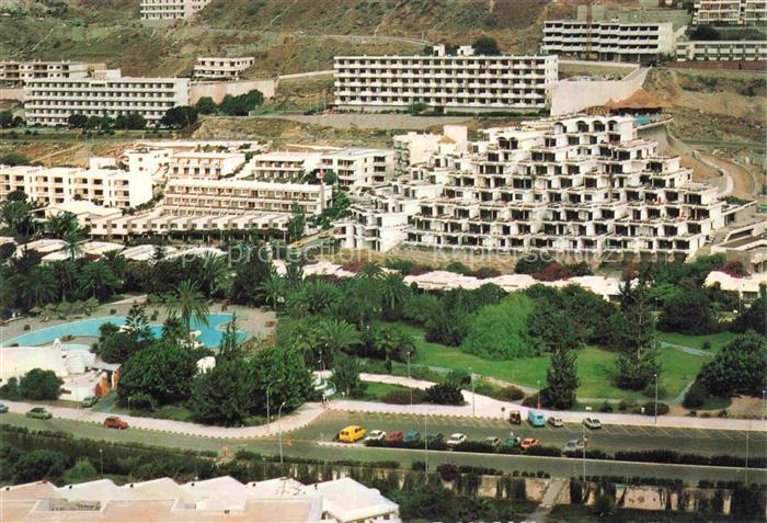 Puerto Rico de Gran Canaria ES Apartamentos-Rio-Piedras Avda-del-Ancla Pool Palm