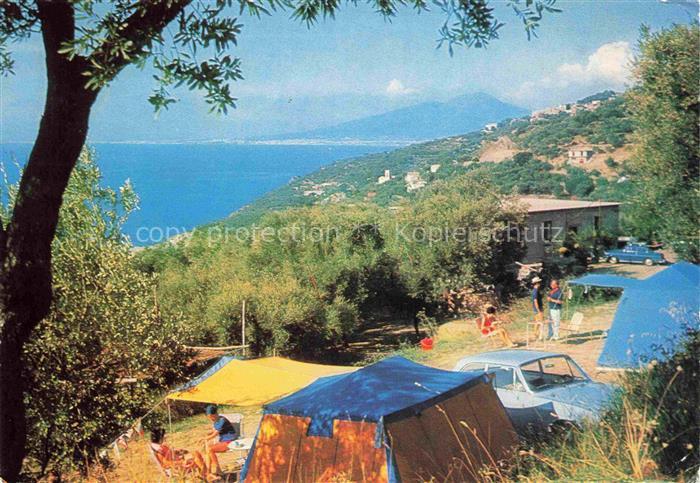 Massa Lubrense Sorrento IT Camping-Giardino-Romantico Zelte Golf-von-Neapel Vesu