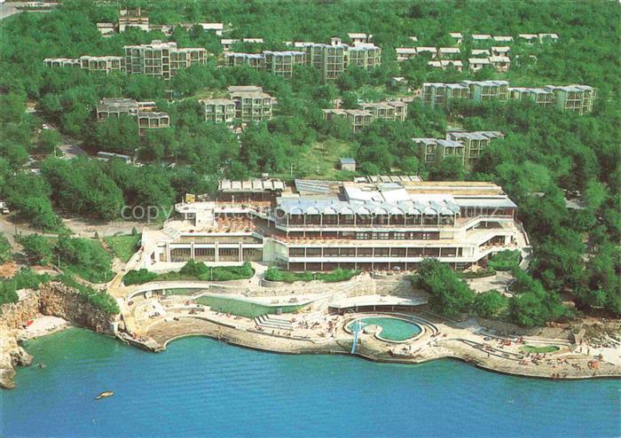 Zagori Novi Vinodolski Rijeka Croatia Fliegeraufnahme Hotel-Zagori Schwimmbad Ad