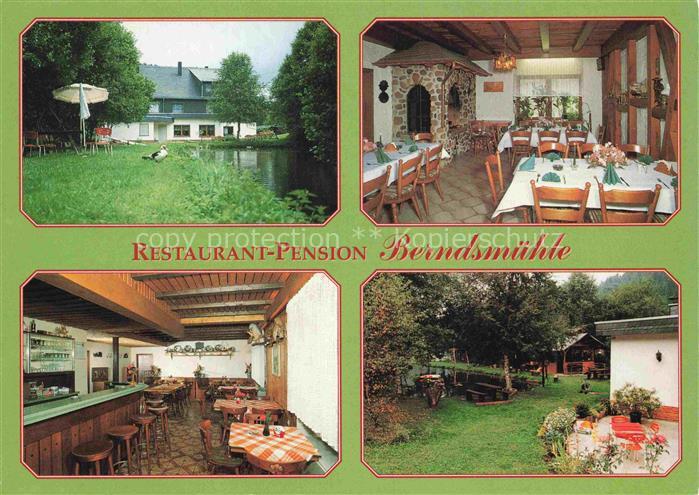 Weitersbach Gasthaus-Pension Restaurant Weiher Gaststube Bar Gartenanlage Hunsru