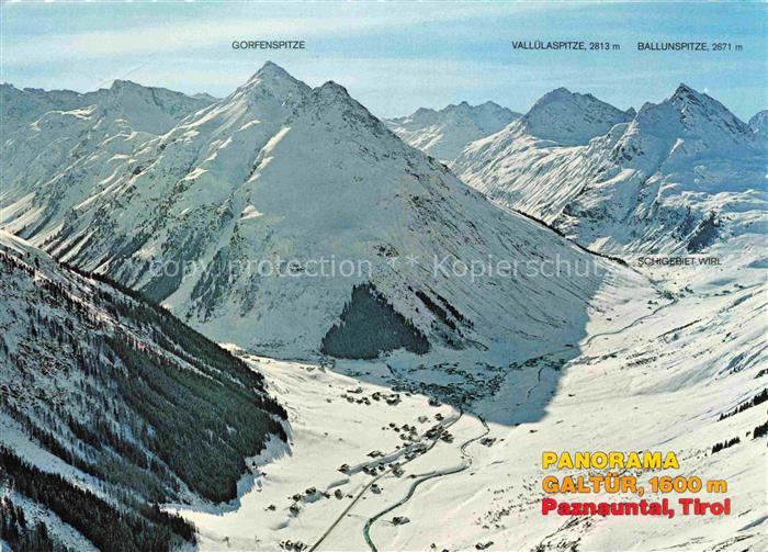 Galtuer Landeck Tirol AT Gorfenspitze Valluelaspitze Ballunspitze Skigebiet-Wirl