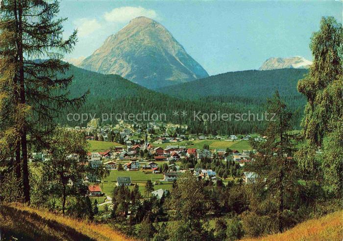 SEEFELD Tirol AT Hohe-Munde Sonnendorf Bergdorf Tirol Panorama Wald Wiesen