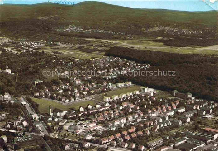 BAD SODEN  Taunus Hessen Luftbild Wohngebiet Waldrand Kirchturm Kurort Siedlung
