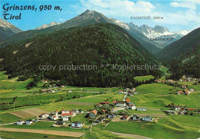 Grinzens Innsbruck Tirol AT Kalkkoegel Kemater-Alm Bergdorf Talboden Wiesen Kirc