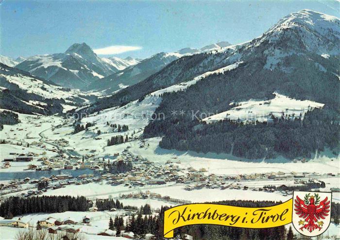 Kirchberg Tirol AT Winterpanorama Skigebiet Rettenstein Gaisberg Taldorf Kirchtu