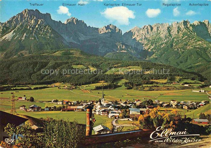 Ellmau Elmau Tirol AT Wilder-Kaiser Treffauer Ellmauer-Halt Karlspitze Regalspit